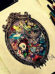 She knelt down and looked along the passage into the loveliest garden you ever saw 🌹🌺. Pin By Nana Torres On Alice In Wonderland Wonderland Tattoo Alice In Wonderland Disney Tattoos