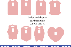 Download Badge Reel Display Card Template Graphic By Sofiamastery Creative Fabrica