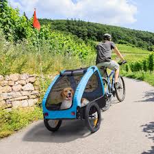 Klarfit Husky Fahrrad Hundeanhanger Ca 250 Liter Volumen Material 600d Oxford Canvas Smartspace Concept Maximale Belastbarkeit 45 Kg Pulverbeschichteter Stahlrahmen Farbe Blau Amazon De Sport Freizeit