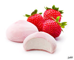 Decadent Strawberry Ice Cream Surrounded By Sweetened Mochi Dough It S Berry Berry Good Mochi Ice Cream Homemade Ice Cream Frozen Desserts