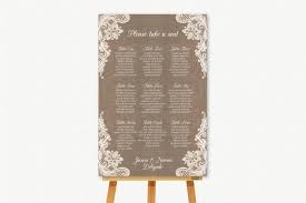 Wedding Seating Chart Seating Plan Sign Rustic Burlap And