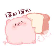 ほんわかしたこぶたちゃんの普段使いしやすいスタンプです 豚の壁紙 かわいい豚 キュートなスケッチ