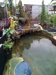 Air mancur di halaman depan tanpa kolam. Model Air Mancur Kolam Ikan Infoakuakultur Com