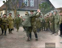 Red Army And American Soldiers Share A Dance Upon Their Meet Up At The River Elbe Near Torgau Saxony Germany April 2 American Soldiers World War Two World War
