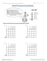 Multiplication and division models and strategies. Partial Products Area Models Worksheet Education Com