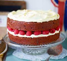 600 g icing sugar, sifted 100 g unsalted butter, at. Raspberry Red Velvet Cake Recipe Bbc Good Food