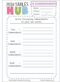 Moses and exodus vocabulary worksheets. Free Printable 10 Commandments Worksheets Pdf Printables Hub