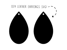 Download Free Svg Png Eps Downloads Paper Cloud Prints Leather Earring Template Earring Svg Leather Earring Svg