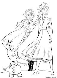 Vous pouvez trouver ici 2 coloriages gratuits à imprimer princesse elsa. Coloriage Anna Et Elsa Et Olaf Dessin La Reine Des Neiges A Imprimer