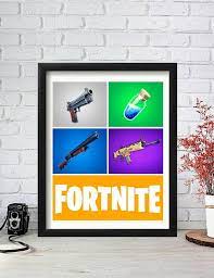 Fortnite Poster Fortnite Art Pubg Poster Fornite Print Cod Boys Bedroom Decor Gamer Room Fortnite Poster