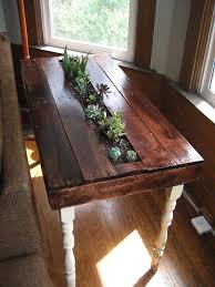 Pallet Succulent Side Table Pallet Home Decor Pallet Side Table Planter Table