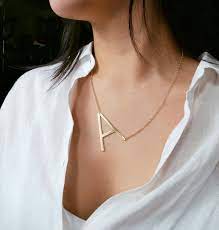 Pin By Tyche Nyc On Disenos De Unas In 2021 Initial Necklace Sideways Initial Necklace Initial Necklace Gold