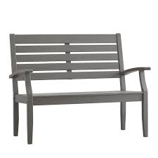 Brook Hollow Wooden Garden Bench Outdoor Furniture Wood Patio Wooden Garden Benches