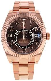 Amazon Com Rolex Sky Dweller Chocolate Dial Rose Gold Men S Watch 326935 Watches