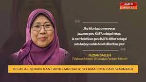 Jabatan agama islam wilayah persekutuan. Kelas Al Quran Dan Fardu Ain Kafa Selama Lima Hari Seminggu Youtube