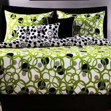 Orange and green comforter sets. Dot Bedding Full Circle Fitted Cap Comforter Set