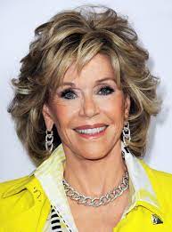 Jane Fonda Medium Wavy Layered Synthetic Capless Wig 12 Inches Jane Fonda Hairstyles Medium Hair Styles Wavy Hairstyles Medium