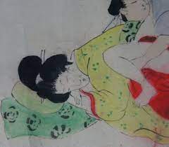 Antique Japan Shunga Erotic Art Scroll 1800s Original Hand - Etsy Israel