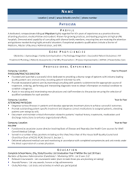 Medical facility is dedicated to providing top quality care to our. Physician Resume Example Template For 2021 Zipjob