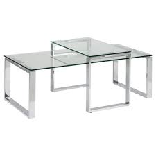 Find out the detailed photo here. Maddison Lane 2 Piece Manhattan Clear Glass Top Nesting Coffee Tables Set Reviews Temple Webster