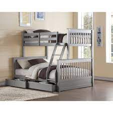 The whole set was originally like 3500, it had the drawers under the full and also in the stairs. Acme Furniture Haley Ii Rustic Twin Over Full Bunk Bed With Storage Drawers A1 Furniture Mattress Bunk Beds