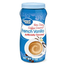 $44.95 (33.4 ¢/fl oz) free delivery. Great Value Non Dairy Coffee Creamer French Vanilla 15 Oz Walmart Com Walmart Com