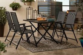 This outdoor patio furniture set is perfect for patio, porch, backyard, balcony, poolside, garden, and other suitable space in your home. Folding Patio Furniture Dining Sets