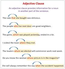 Simply put, a noun clause is a dependent clause that takes the place of a noun in the sentence. What Is Adjective Clause Brainly Know It Info