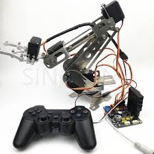 6dof Remote Control Robotic Arm Arduino Stainless Steel With Claw Robot Sinoning Electronics Diy Accessories Store Robot Arm Arduino Robot