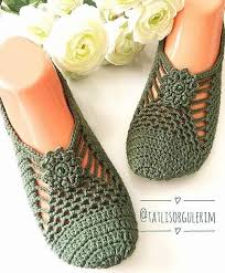 Crochet Patterns Patron And More Patikler Orgu Terlik