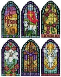 2 1/2 counted cross stitch christmas ornament patterns. Design Works Stained Glass Christmas Ornaments Cross Stitch Kit 5927 123stitch