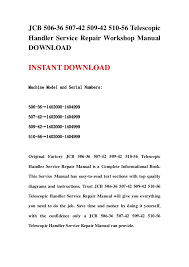 jcb 510 56 parts manual