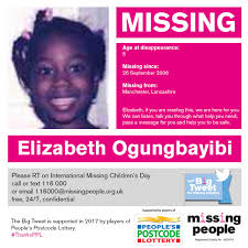 Lack of updates 'excruciating,' friends say sarm heslop was last seen on march 7 with american boyfriend ryan bane at a st. Missing People On Twitter Elizabeth Was 5 When She Went Missing From Manchester In 2006 Please Rt Https T Co Iioyrarkyn Teambigtweet