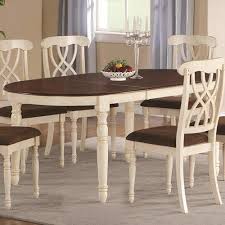 A beautiful home deserves a beautiful dining table where family and friends can get together. Addison Dual Tone Oval Dining Table With Turned Legs One 18 Inch Extension Leaf Quality Furniture At Affordable Prices In Philadelphia Main Line Pa