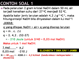 Kalor jenis air 418 jg o c. Kelas 11 Ipa Contoh Soal Dan Latihan Soal Kalorimeter Kimia Industri