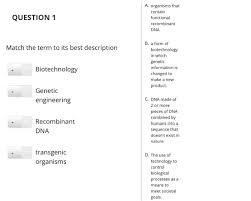 One day soon a group of. Solved Question 1 A Organisms That Contain Functional Re Chegg Com
