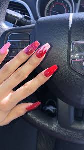 Valentine S Nails Valentine Nails Pink Red Nails Glitter Pink Acrylic Nails Pretty pink valentine's day nails.
