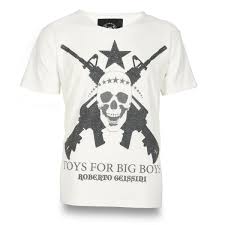 Welcome to zara's official facebook page. Roberto Geissini Herren T Shirt Toys Strass In Weiss Modewelt24 Fashion Store