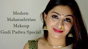 modern maharashtrian makeup gudi padwa