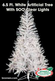 6 5 Ft White Artificial Tree With 500 Clear Lights Artificial Tree Christmas Tree Accessories Tree