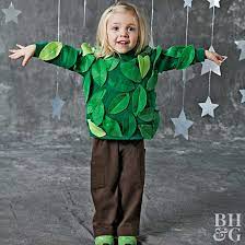 A tree is adorable by itself but even happier as a happy little tree! Tree Costume Better Homes Gardens