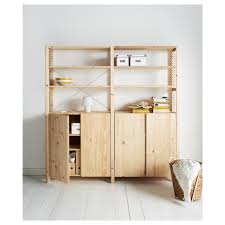 Ivar 2 Section Shelving Unit W Cabinet Pine Width 68 1 2 Height 70 1 2 Find It Here Ikea Shelving Unit Ikea Ivar Shelving