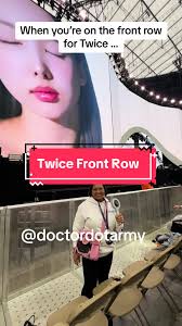 Front row for Twice Las Vegas #twice #twicekpop #twiceonce #onces  #twice5thworldtour #twice5thworldtourreadytobe #kpop #doctordotarmy  #allegiantstadium #doctorswholovekpop #kpopfyp