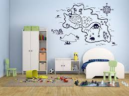 Wall Decal Sticker Bedroom Pirate Map Treasure Gold Island Etsy Vinyl Wall Decals Vinyl Wall Wall Decals