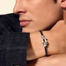 Bracelet Force 10 #gobeyond Grand modèle acier câble Noir