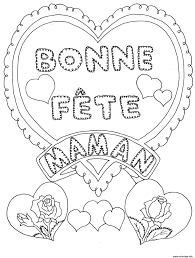 coloriage fete des meres bonne maman dessin a imprimer lama gratuit