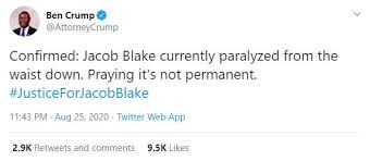 Jacob blake, 29, ditembak tujuh kali di punggung oleh polisi rusten sheskey saat masuk ke akun media sosial tersangka menunjukkan bahwa dia adalah pendukung presiden donald trump. Borgol Yang Membelenggu Jacob Blake Di Rumah Sakit Kini Sudah Dilepas