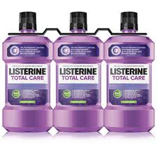 Delicious arctic mint flavor mouth rinse provides 6 benefits: Listerine Total Care Fresh Mint Anticavity Mouthwash 3 Pk 1l Bjs Wholesale Club