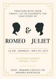 Figure out unique and effective. Romeo And Juliet Wedding Invitation Project The Invitation Wording Romeo Montague Juliet Capulet 2018 5 1 00 00 5 15 24 00 Utc Oda Dink