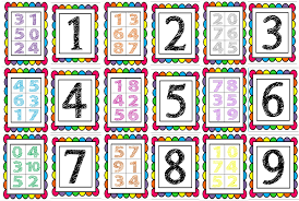 Loteria de letras y numeros. Fantastica Y Linda Loteria Y Cartas De Numeros Educacion Primaria
